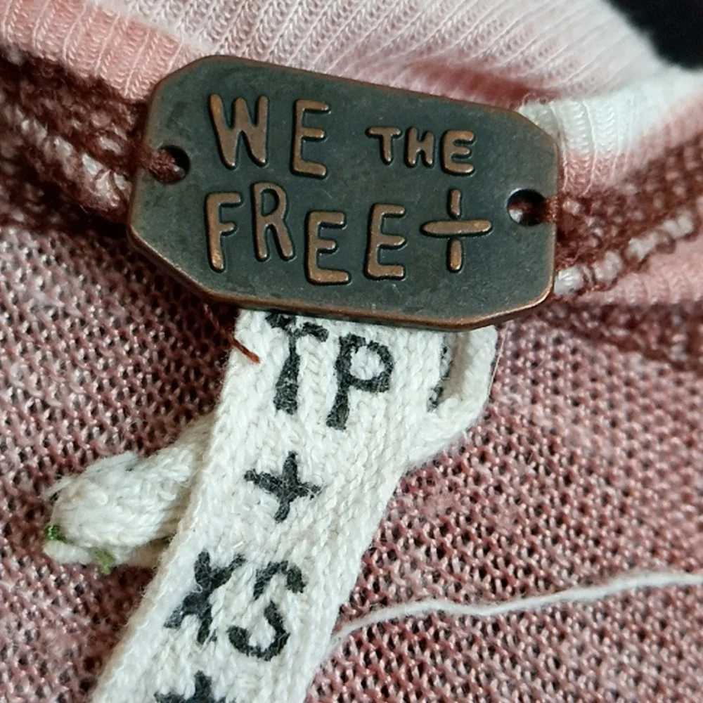 Free People XS Macchiato Linen Tee